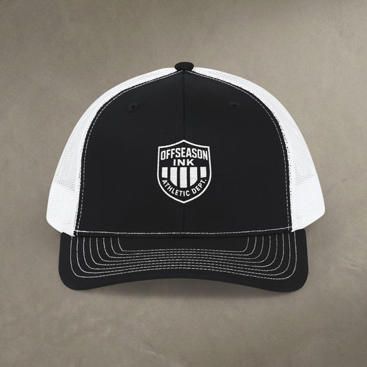 OffSeason Ink Athletic Dept Shield Trucker Hat