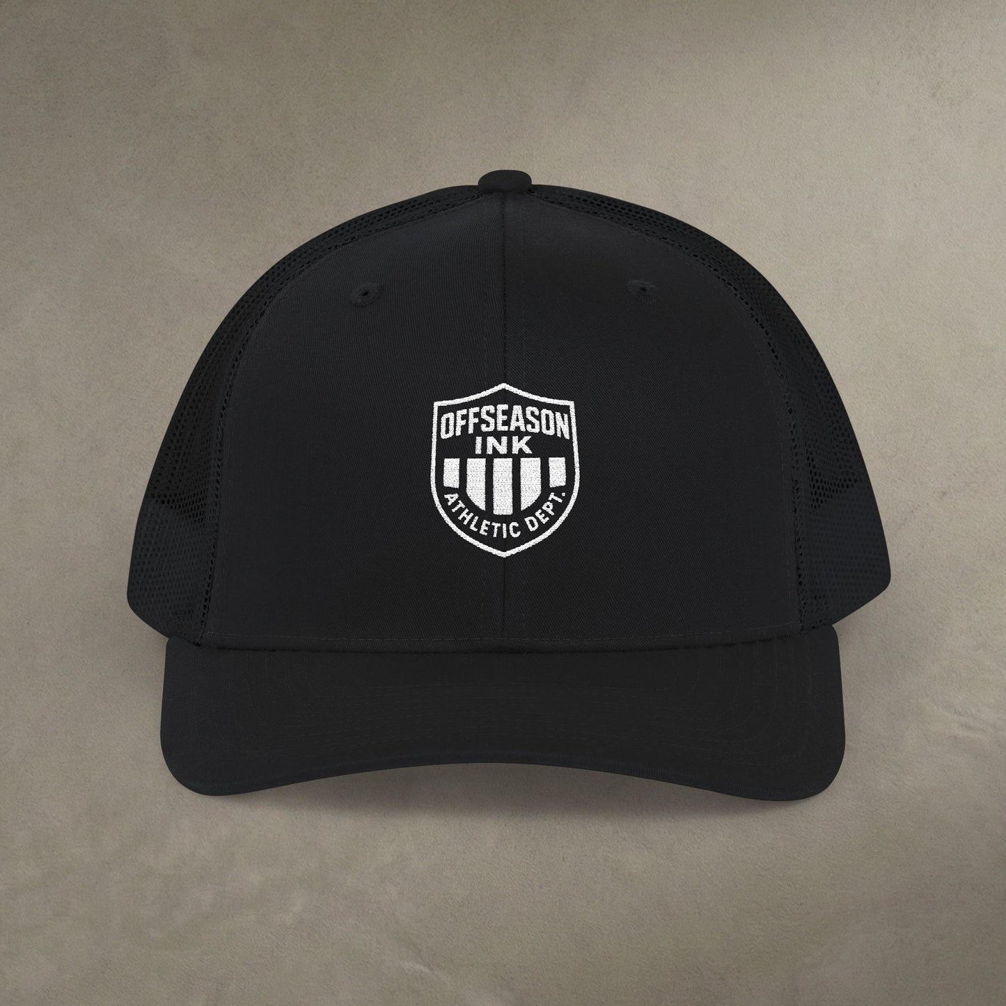 OffSeason Ink Athletic Dept Shield Trucker Hat
