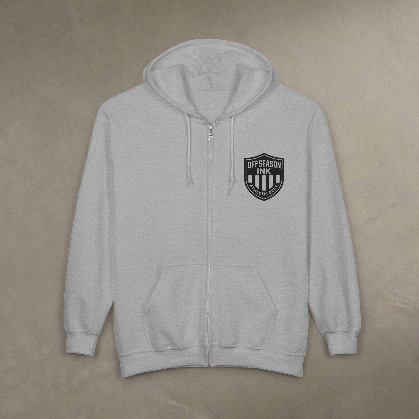 OffSeason Ink Athletic Dept. Shield Zip Hoodie