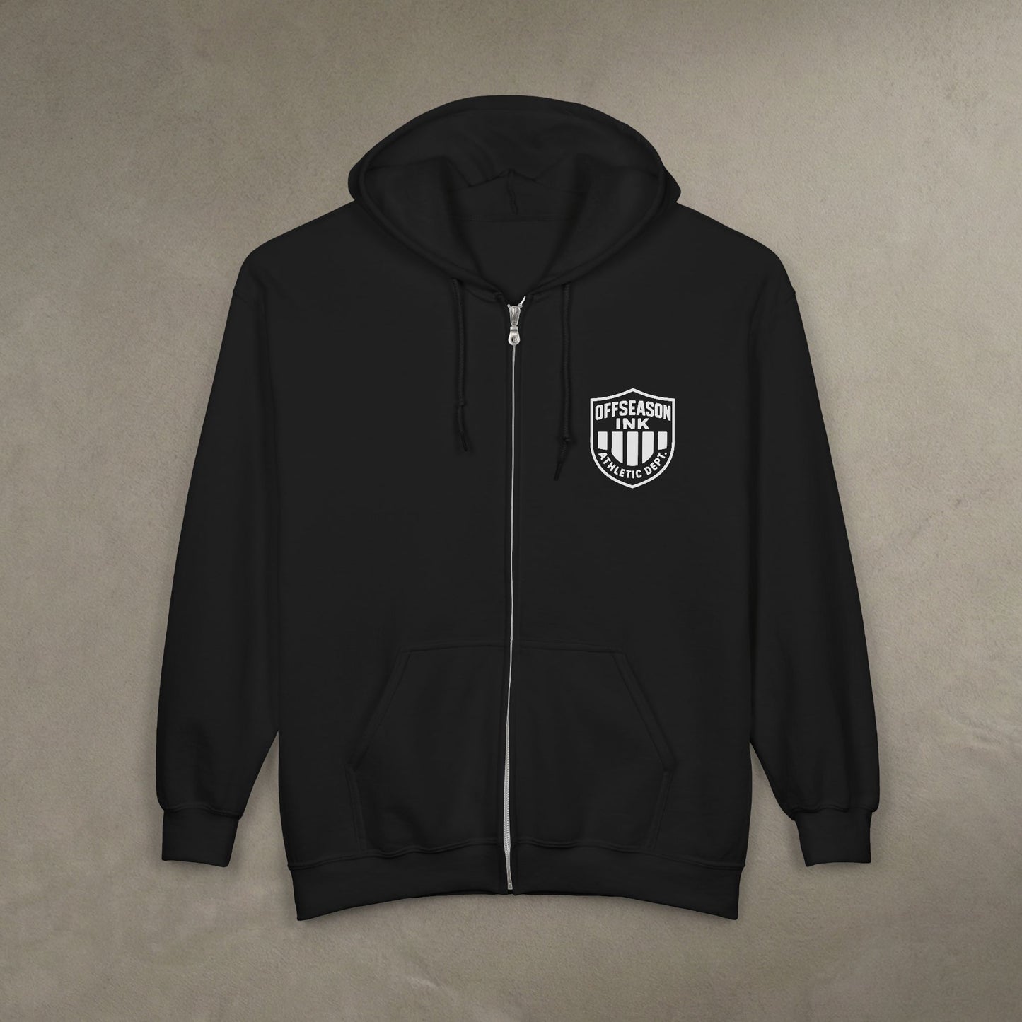 OffSeason Ink Athletic Dept. Shield Zip Hoodie