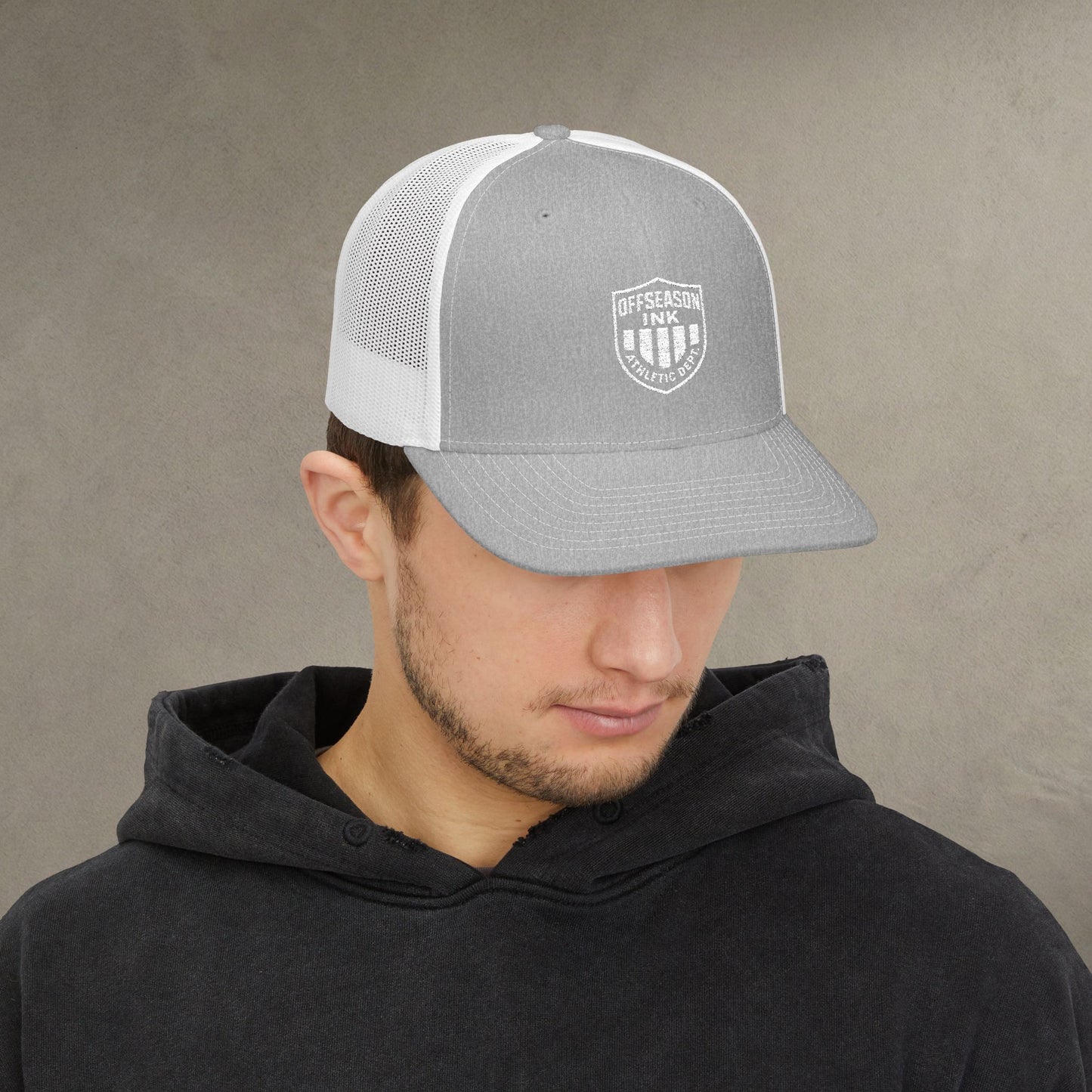 OffSeason Ink Athletic Dept Shield Trucker Hat